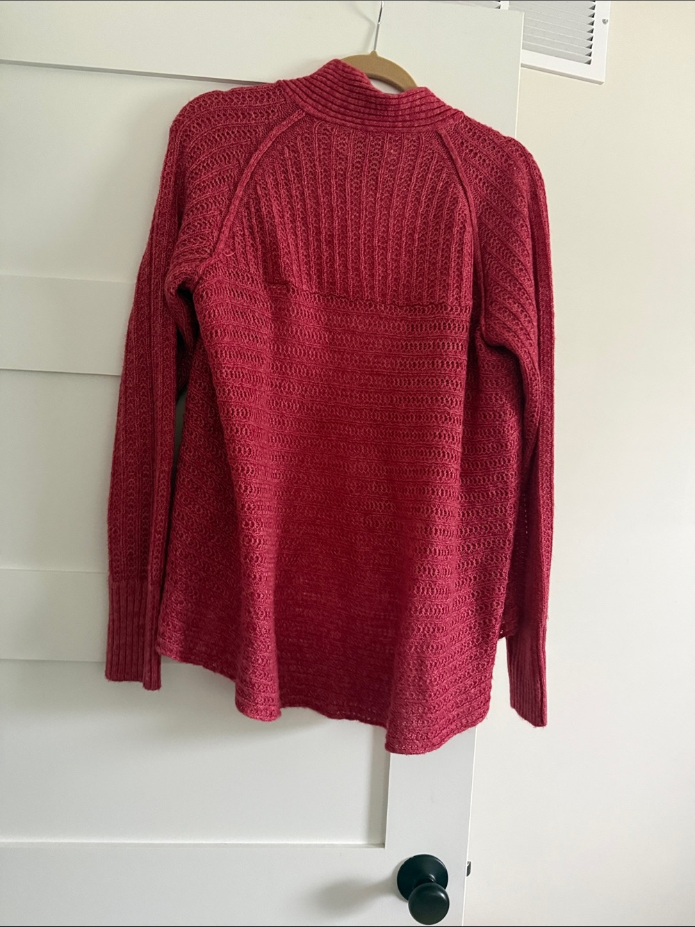 Sonoma Raspberry Open-Front Knit Cardigan - Picture 5 of 5
